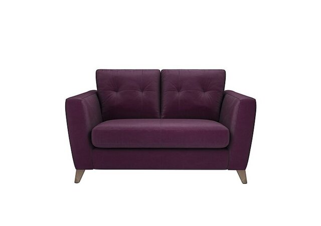 The Lounge Co. - Hermione 2 Seater Fabric Sofa - Frosted Grape