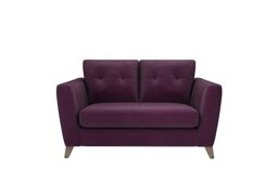 The Lounge Co. - Hermione 2 Seater Fabric Sofa - Frosted Grape