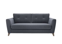 The Lounge Co. - Hermione 3 Seater Fabric Sofa - Rain Cloud