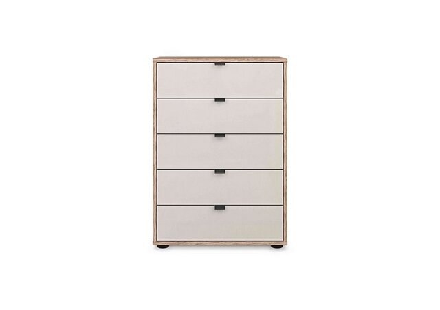 Wiemann - Hong Kong 60cm 5 Drawer Chest with Glass Drawers - Champagne