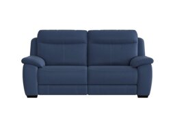 Starlight Express 3 Seater Fabric Power Recliner Sofa - Blue