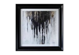 Black Gold Abstract 1 Framed Picture - Black & Gold