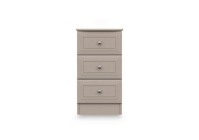 London Bedrooms - Marylebone 3 Drawer Bedside Cabinet - Bedroom Furniture - In Time for Christmas