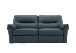 G Plan - Seattle 3 Seater Leather Manual Recliner Sofa