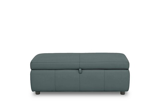 World of Leather - Stark 120cm Leather Blanket Box - BV Lake Green - Bedroom Furniture - In Time for Christmas