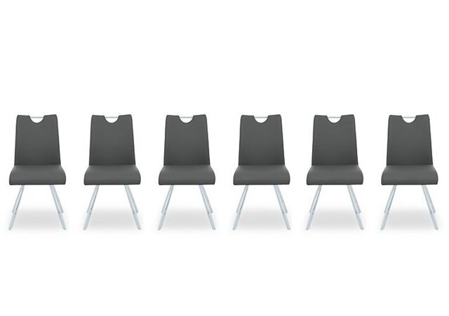 Nadal Set of 6 Swivel Dining Chairs