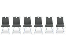 Nadal Set of 6 Swivel Dining Chairs