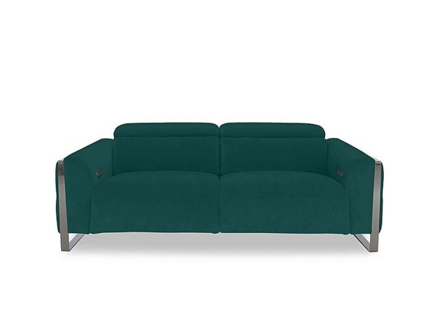 Gisella Fabric 3 Seater Power Recliner Sofa with Power Headrests - Opulence Teal