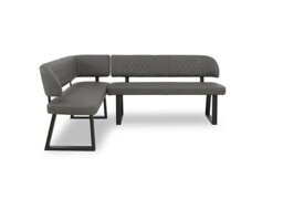 Venus Left Hand Facing Corner Dining Bench - Grey