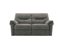G Plan - Seattle 2 Seater Fabric Manual Recliner Sofa - Mirage Slate