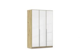 Rauch - Freja 136cm 3 Door Hinged Glass Wardrobe