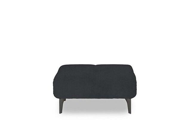 Ideal Home - Sienna Fabric Large Footstool - Opulence Charcoal
