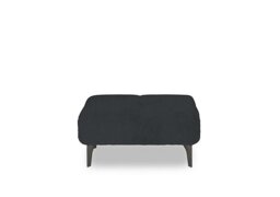 Ideal Home - Sienna Fabric Large Footstool - Opulence Charcoal