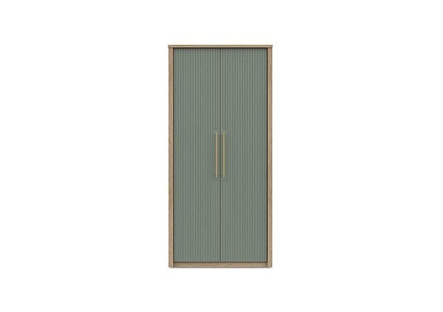 London Bedrooms - Chelsea 2 Door Wardrobe with Gold Handles