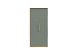 London Bedrooms - Chelsea 2 Door Wardrobe with Gold Handles