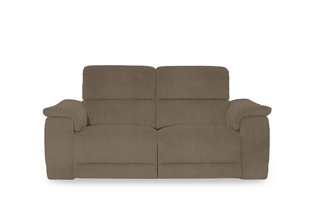 Genius Fabric 3 Seater Power Recliner Sofa with Power Headrest and Bluetooth Speakers - Opulence Cedar