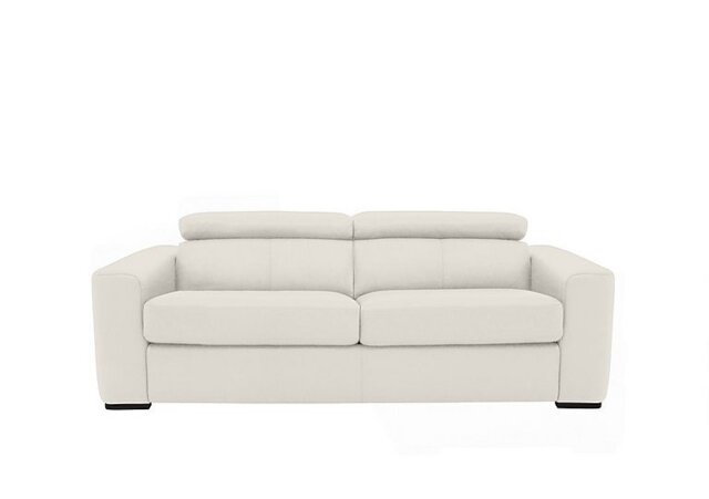 World of Leather - Infinity 3 Seater Leather Sofa Bed - BV Star White