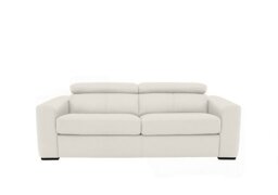 World of Leather - Infinity 3 Seater Leather Sofa Bed - BV Star White