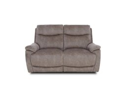 Sloane Fabric 2 Seater Power Recliner Sofa with Power Headrests - Marble Charcoal Grey