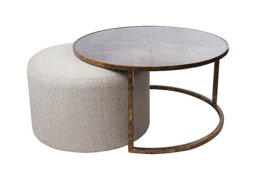 Valeria Coffee Table and Pouffe