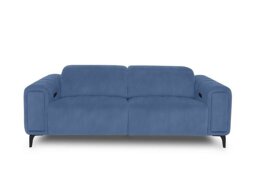 Elphaba Fabric 3 Seater Power Recliner Sofa with Storage Arms - Dexter Wave