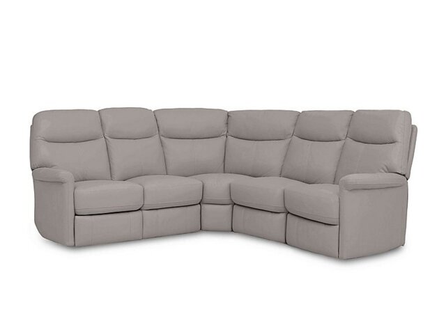 World of Leather - Compact Collection Lille Large NC Leather Corner Sofa - Feather