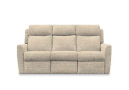 G Plan - Wren 3 Seater Fabric Recliner Sofa with Headrests and Power Lumbar - Kampala Beige