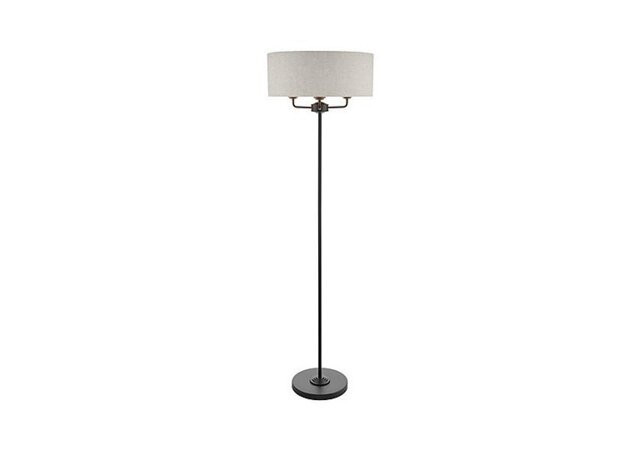 Laura Ashley - Sorrento 3 Light Floor Lamp - Black