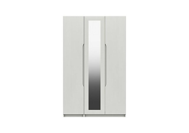 London Bedrooms - St Pancras 3 Door Wardrobe with Mirror - White
