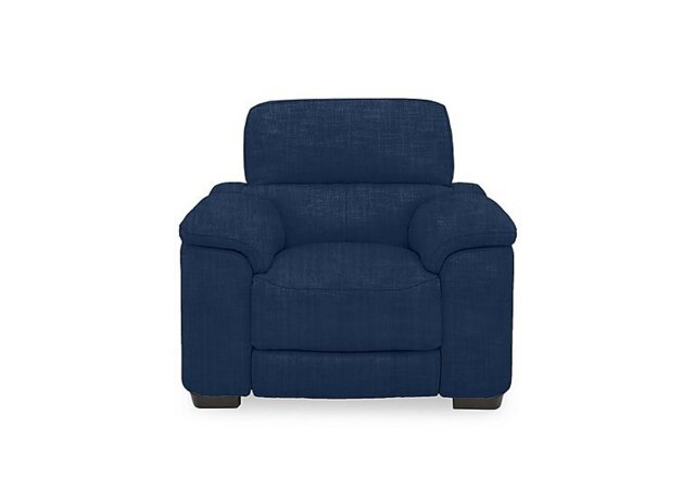 Nova Fabric Power Recliner Chair with Power Headrest - R330 Steel Blue