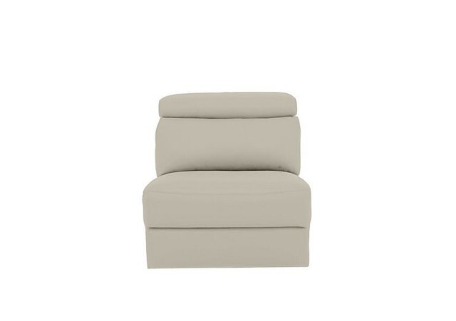 Nicoletti - Davide Leather Armless Unit with Power Recliner - Torello Ice