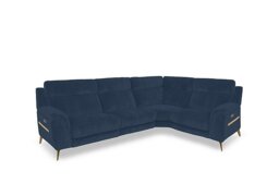 Eclipse Small Fabric Power Recliner Right Hand Facing Corner Sofa with Power Headrests
