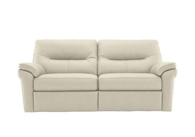 G Plan - Seattle 3 Seater Leather Power Recliner Sofa - Cambridge Chalk