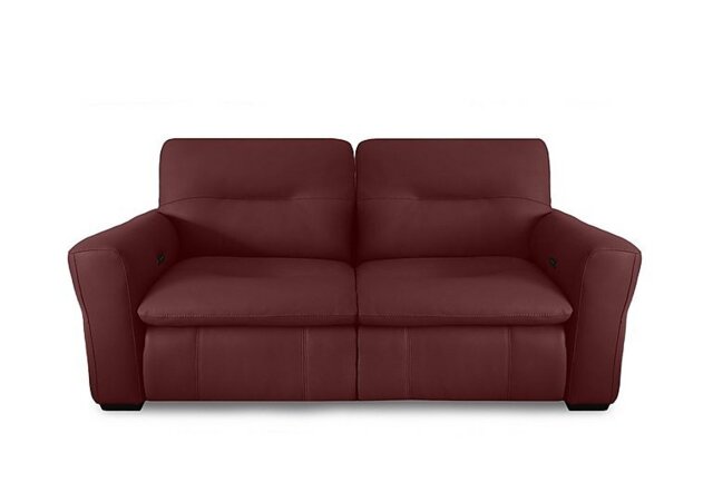 World of Leather - Restore BV Leather 3 Seater Power Recliner Sofa - BV Deep Red
