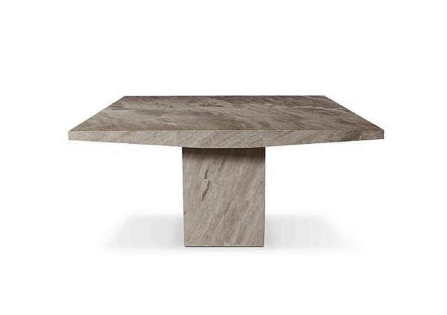 Stone International - Rome Square Dining Table with Boat Edges