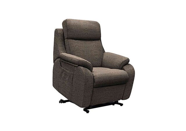 G Plan - Kingsbury Large Fabric Lift and Rise Chair - Yarn Slate