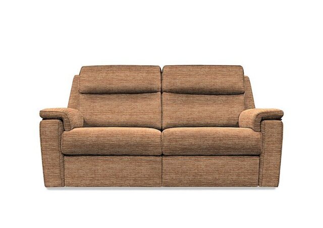 G Plan - Thornbury 3 Seater Fabric Sofa with Manual Recliner - Victoria Ginger - Sofas and Armchairs - In Time for Christmas