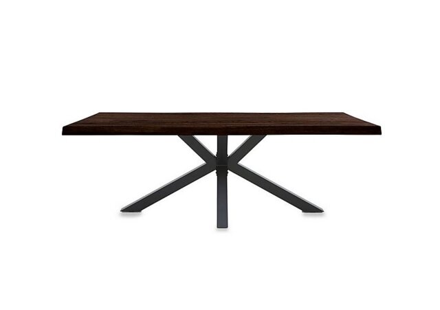 Bodahl - Njord Raw Edge Dining Table with Metal Star Base - 220-cm - Smoked