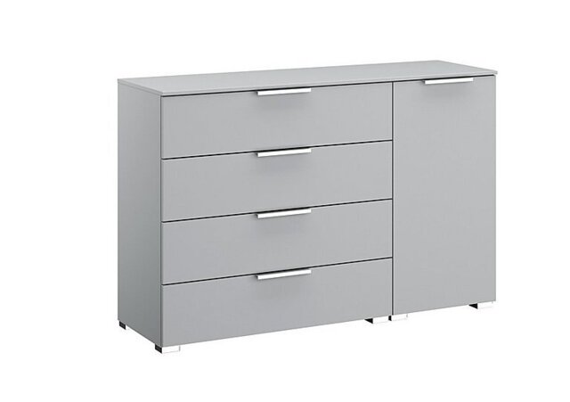 Rauch - Formes Decor 4 Drawer 1 Door Chest - Silk Grey