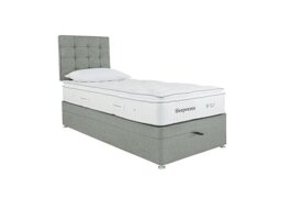 Sleepeezee - Natural Touch 2000 Pillowtop End Ottoman Divan Set - Single - Tweed Mint