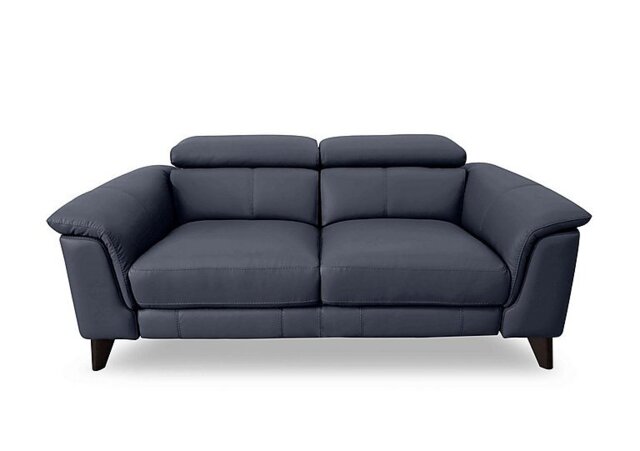 World of Leather - Wade 3 Seater BV Leather Sofa - BV Ocean Blue