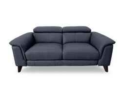 World of Leather - Wade 3 Seater BV Leather Sofa - BV Ocean Blue