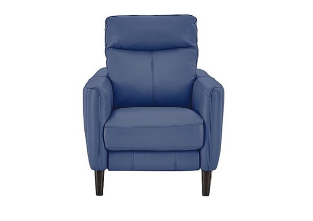 World of Leather - Compact Collection Petit NC Leather Recliner Armchair - NC Ocean Blue
