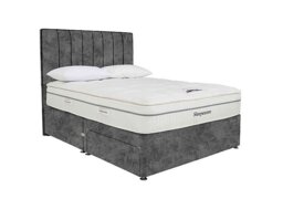 Sleepeezee - Tranquility 2800 Divan Set with 2 Drawers - King Size - Daytona Grey