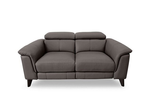 World of Leather - Wade 2 Seater BV Leather Power Recliner Sofa - BV Elephant