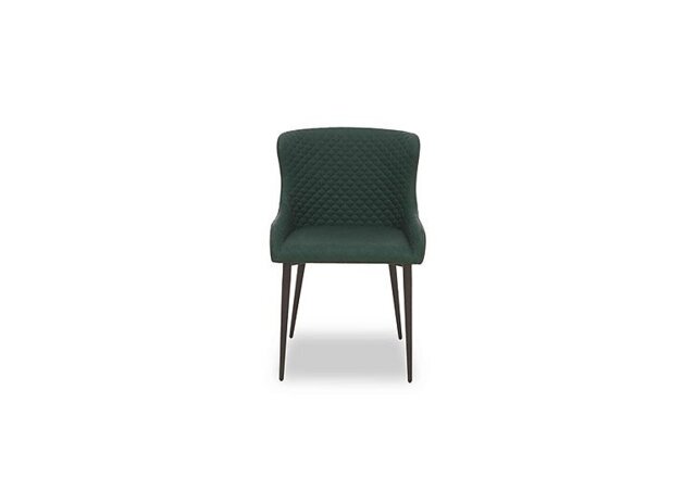 Hanoi Faux Leather Dining Chair - Bottle Green
