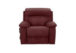 World of Leather - Moreno Leather Lift and Rise Chair - BV Deep Red