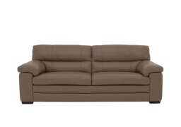 World of Leather - Cozee 3 Seater Pure Premium Leather Sofa - Fawn