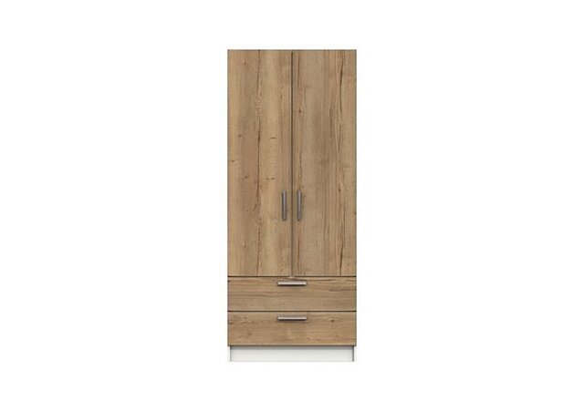 London Bedrooms - Waterloo 2 Door 2 Drawer Wardrobe - White