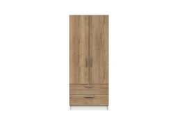 London Bedrooms - Waterloo 2 Door 2 Drawer Wardrobe - White